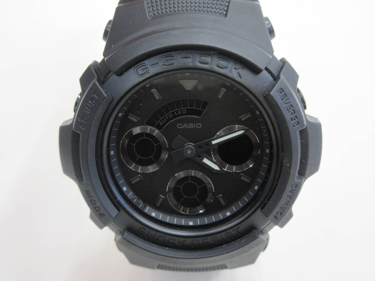 動作品　CASIO　カシオ　G-SHOCK　4778　AW-591BB　デジアナ　ブラック　メンズ腕時計　箱付_画像2
