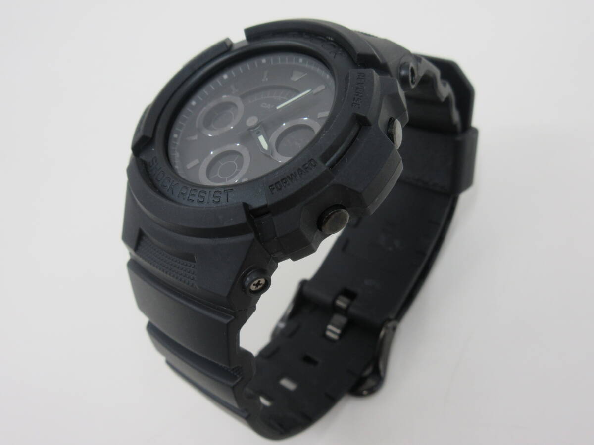 動作品　CASIO　カシオ　G-SHOCK　4778　AW-591BB　デジアナ　ブラック　メンズ腕時計　箱付_画像4