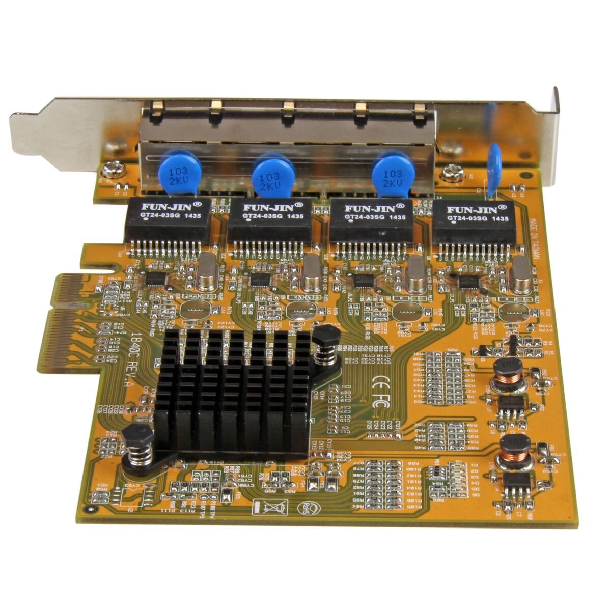 StarTech.com GbE 4ポート増設PCI Express対応ネットワークLANアダプタカード 4x Gigabit Ethernet拡張用PCIe NICカード ST1000SPEX43の画像4
