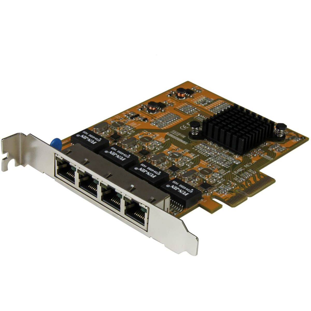 StarTech.com GbE 4ポート増設PCI Express対応ネットワークLANアダプタカード 4x Gigabit Ethernet拡張用PCIe NICカード ST1000SPEX43の画像1