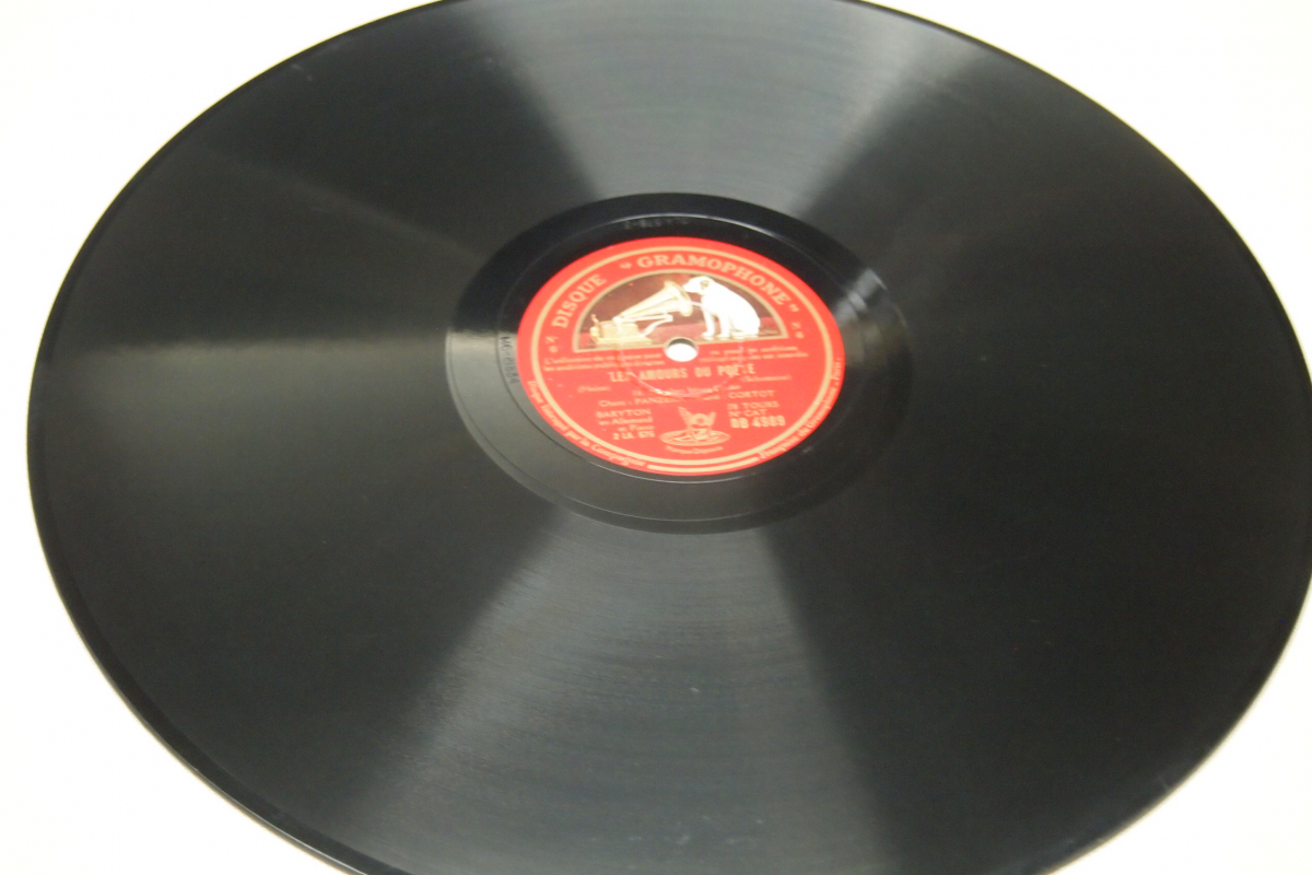 英H.M.V12インチSP盤3枚組 ロベルト・シューマン 歌曲集「詩人の恋」アルフレッド・コルトー(pf) シャルル・パンゼラ(br) D.B.4987-9_画像9
