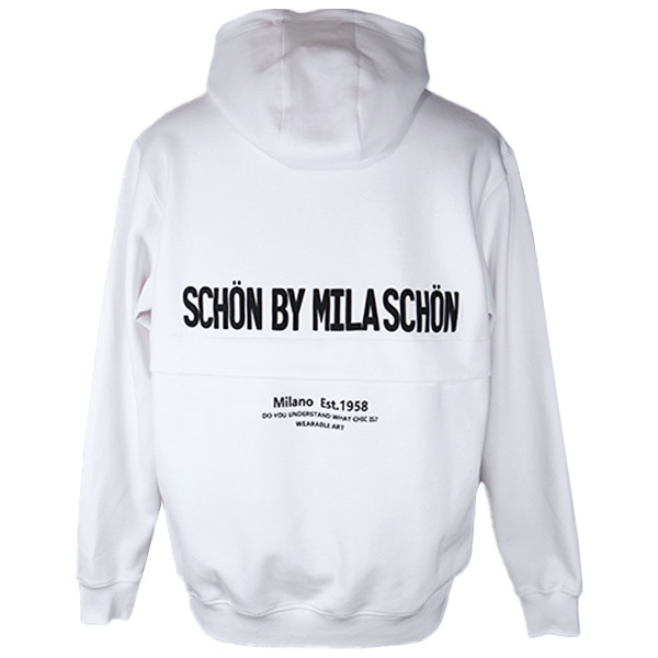 * Mila Schon LL(50) Parker sweatshirt 24 new work spring summer Logo back print mila schon to7324170-105-01