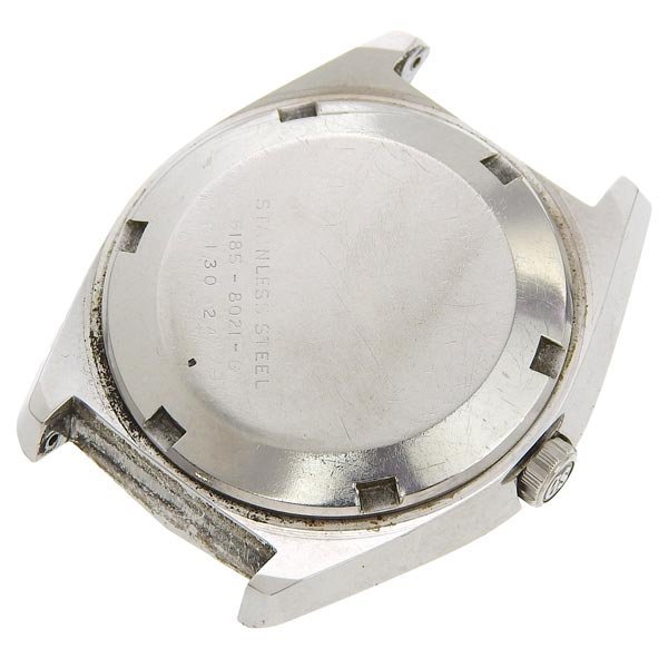 1円 稼働 グランドセイコー SEIKO 6185-8021/cal.6185B 自動巻き VFA シルバー文字盤 SS メンズ 腕時計の画像3