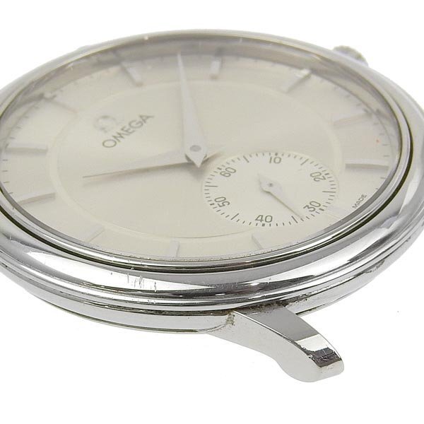 1円 稼働 オメガ OMEGA cal.651 手巻き デビル スモセコ シルバー文字盤 SS メンズ 腕時計