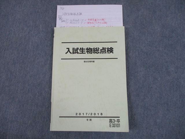 TO10-075 駿台 入試生物総点検 テキスト 2017 冬期 sale 10m0D_画像1