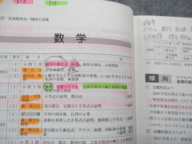 TT14-064 教学社 日本医科大学 最近7ヵ年 2016年 英語/数学/物理/化学/生物 赤本 sale 22m1A_画像3