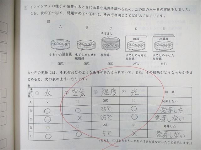 VZ02-052 日能研 小5 春期/夏期/冬期講習 標準 国語/算数/理科/社会 通年セット 2021 計3冊 40 M2D_画像4