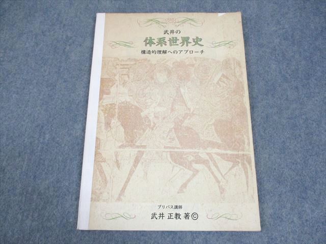 WB11-159 プリパス 武井の体系世界史 構造的理解へのアプローチ テキスト 2001 武井正教 08m0Dの画像1