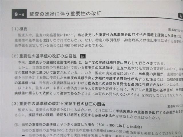 WB01-163 CPA会計学院 公認会計士講座 監査論 論文対策講義レジュメ/ポケット論点集 2020年合格目標 未使用品 計3冊 40M4D_画像5