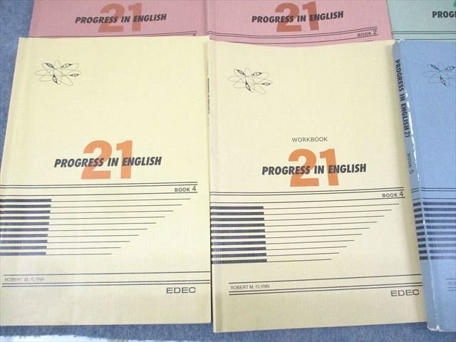 WE12-154 エデック PROGRESS IN ENGLISH 21 プログレス・イン・イングリッシュ BOOK1～5 等 通年セット 2010 計12冊 96L4Dの画像4