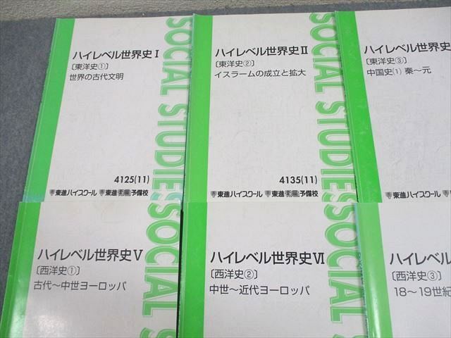 WD10-096 東進ハイスクール ハイレベル世界史I～VIII テキスト通年セット 2011 計8冊 斎藤整 23S0D_画像2