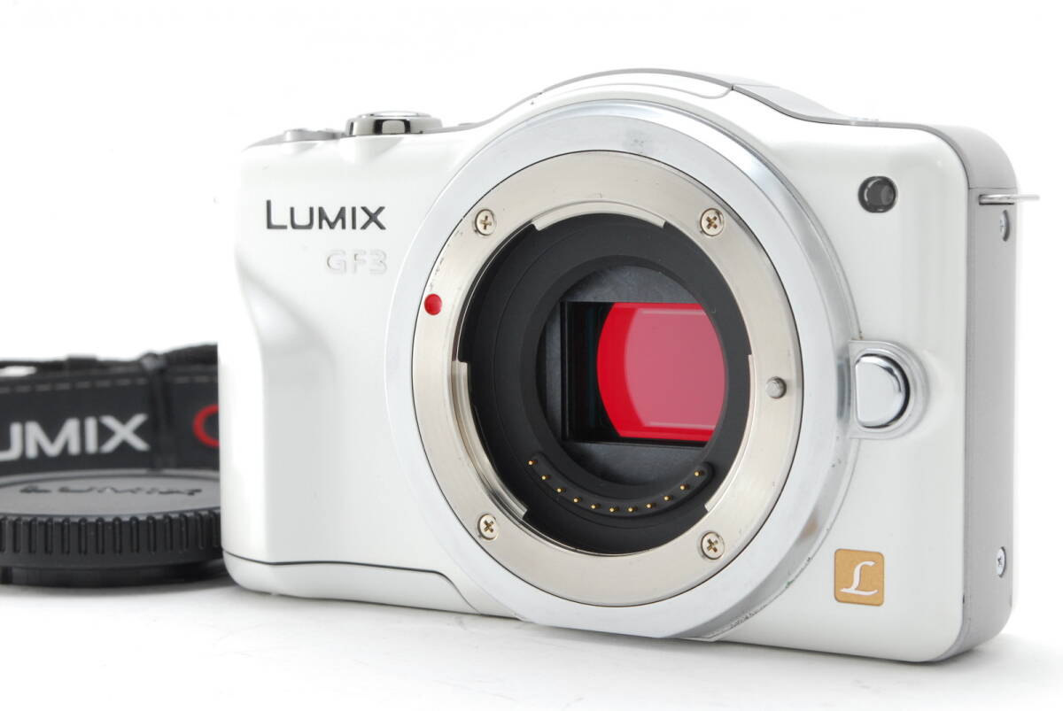 ■ 元箱付き・美品 ■ パナソニック Panasonic DMC-GF3 ボディ ホワイト 《ショット数12,909回》 ＃T20Mh07-105_画像4