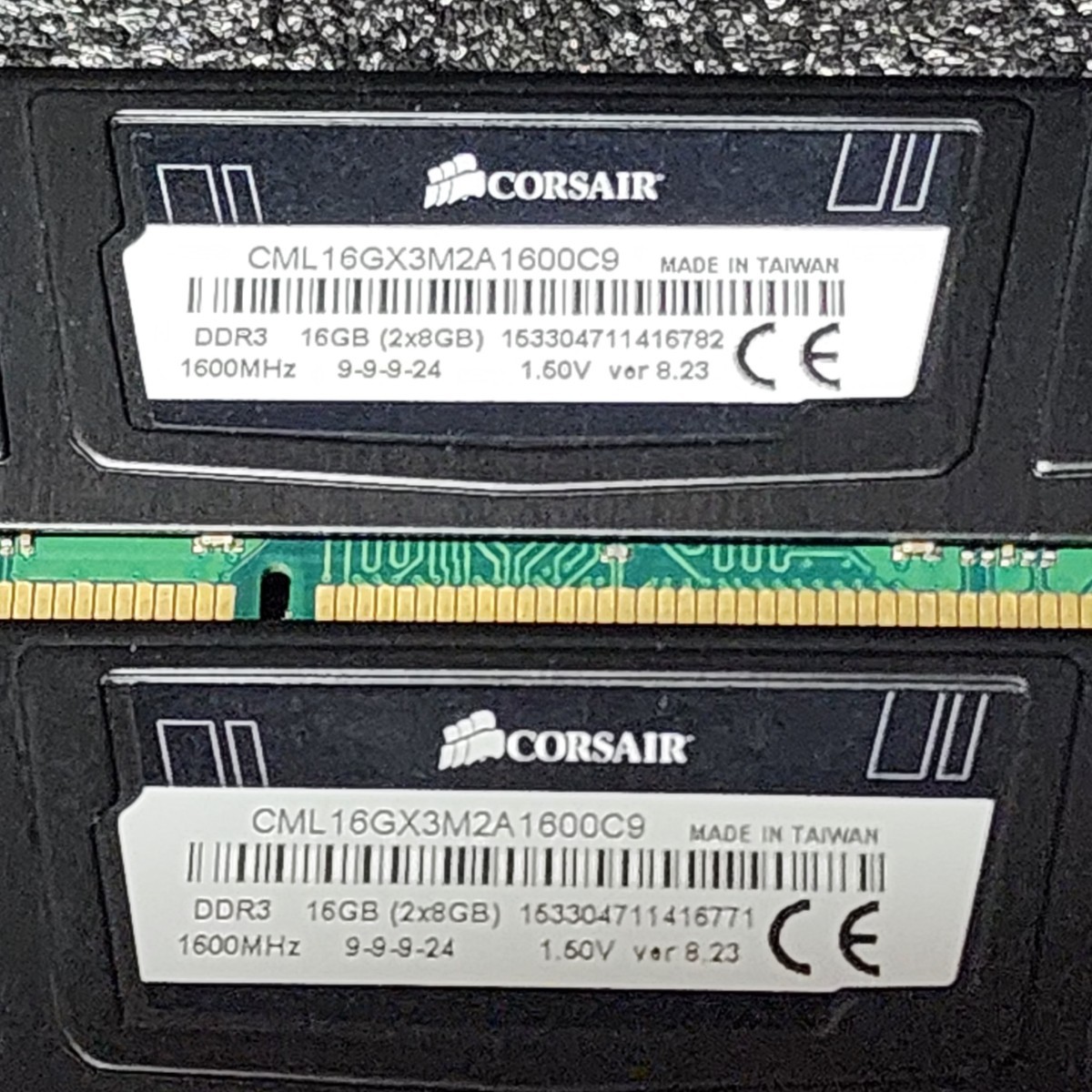 CORSAIR VENGEANCE LP DDR3-1600MHz 16GB (8GB×2枚キット) CML16GX3M2A1600C9 動作確認済み デスクトップ用 PCメモリ _画像3