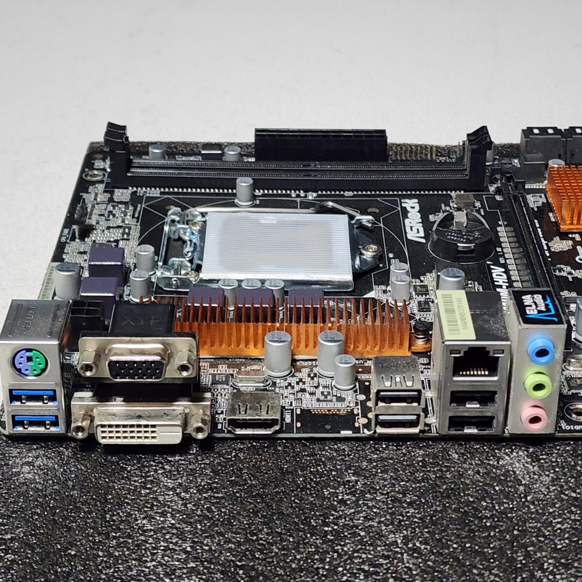 ASRock H110M-HDV IOパネル付属 LGA1151 MicroATXマザーボード 第6・7世代CPU対応 Bios 動作確認済 PCパーツ_画像3