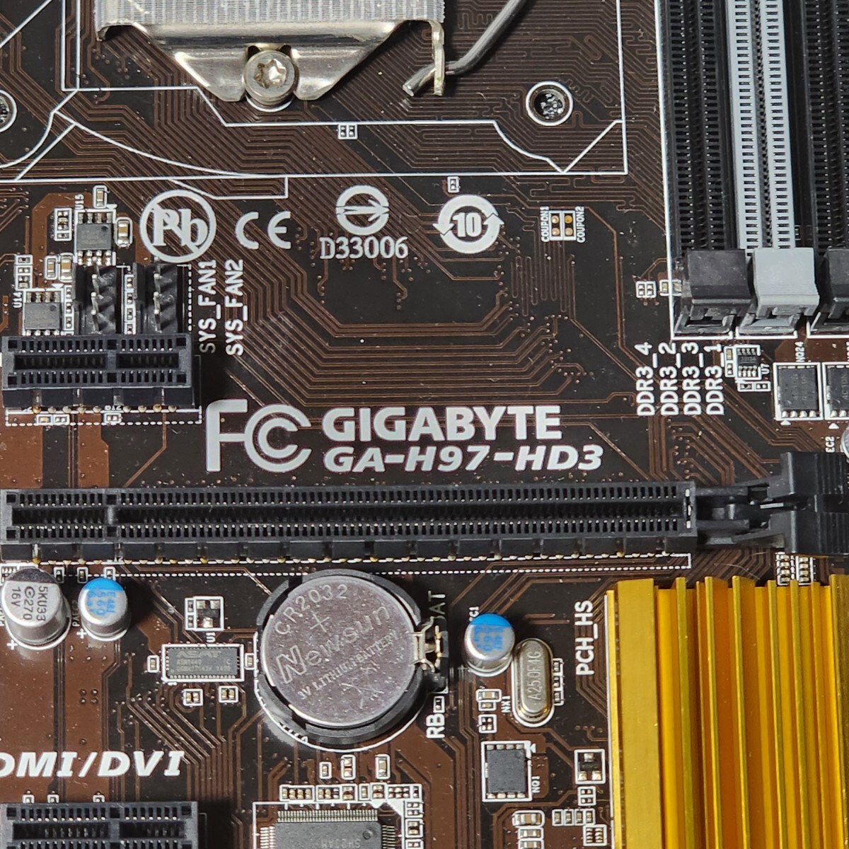 GIGABYTE GA-H97-HD3 IOパネル付属 LGA1150 ATXマザーボード 第4・5世代CPU対応 最新Bios 動作確認済 PCパーツ (2)の画像2