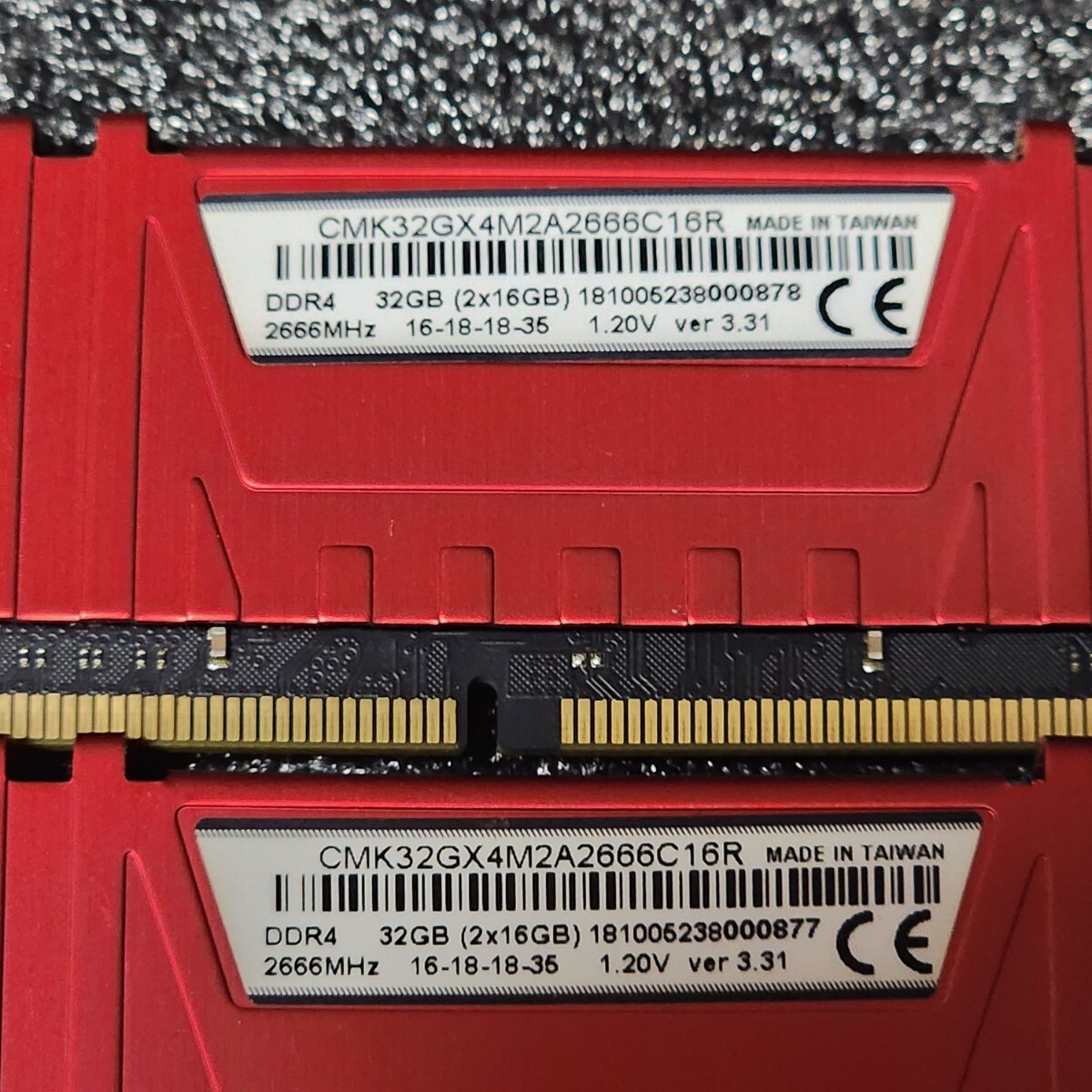 CORSAIR VENGEANCE LPX DDR4-2666MHz 32GB (16GB×2枚キット) CMK32GX4M2A2666C16R 動作確認済み デスクトップ用 PCメモリ (1)の画像3