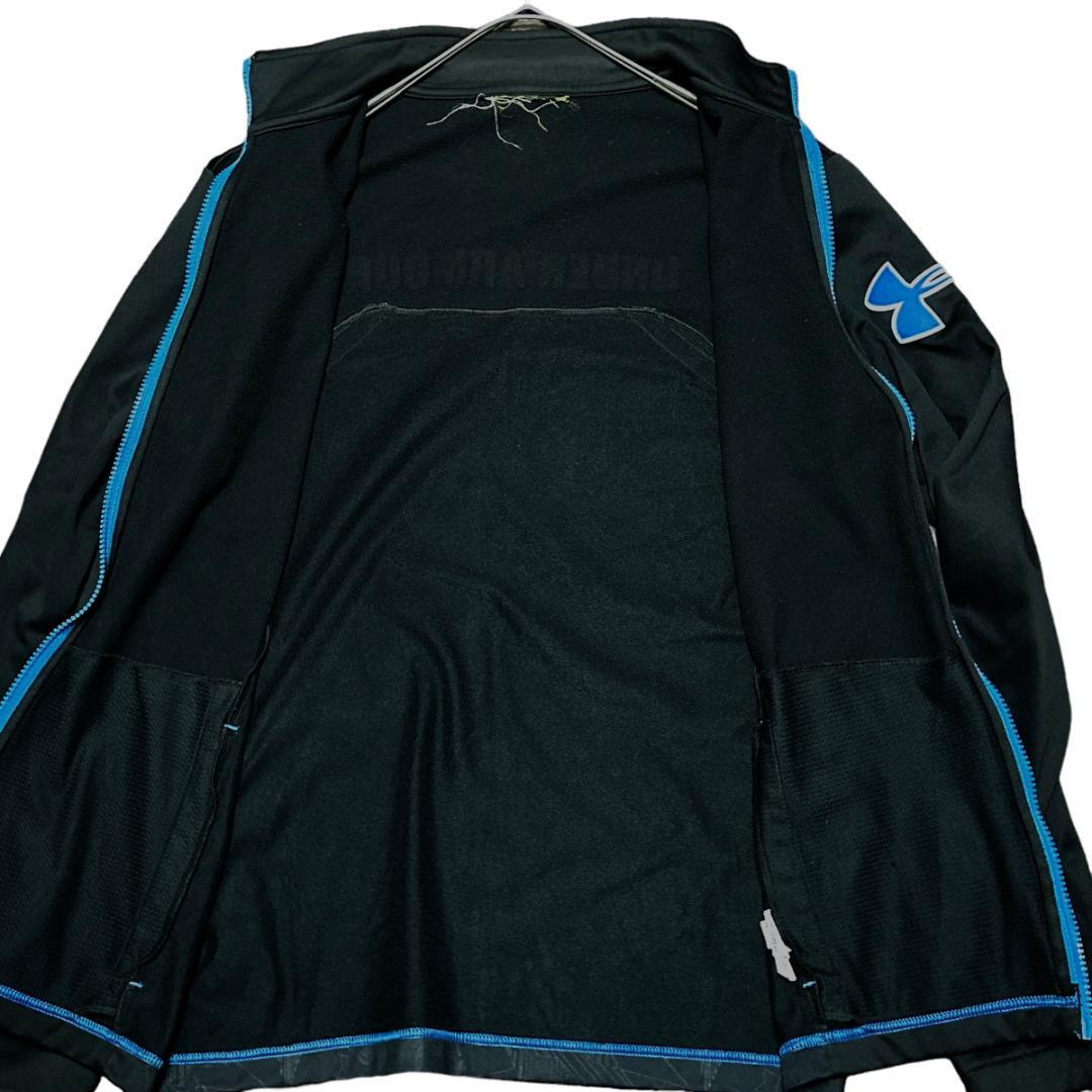  Under Armor спортивная куртка джерси с изнанки флис p73① L соответствует 