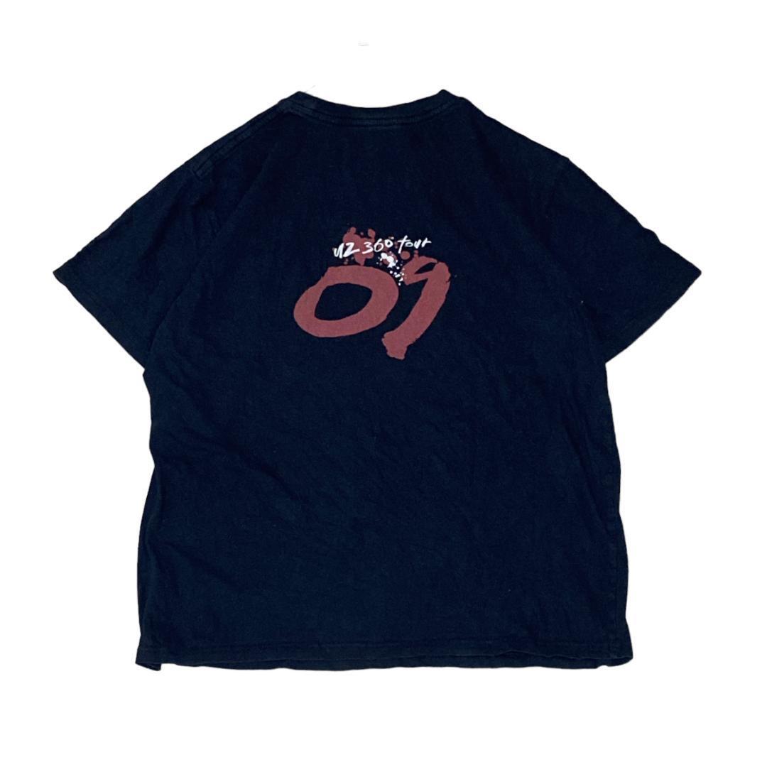 U2 ロックバンド 半袖Tシャツ 360° ツアー バンドTシャツ m45 L相当_画像2