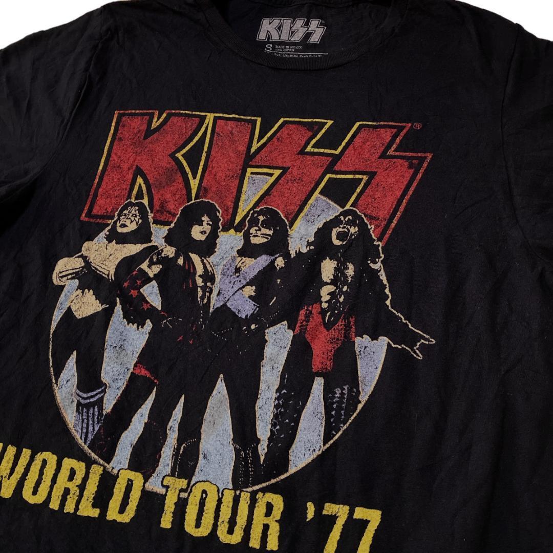 KISS ハードロック バンド半袖Tシャツ ツアー ロックT メキシコ KISS ハードロック バンド半袖Tシャツ ツアー ロックT メキシコ