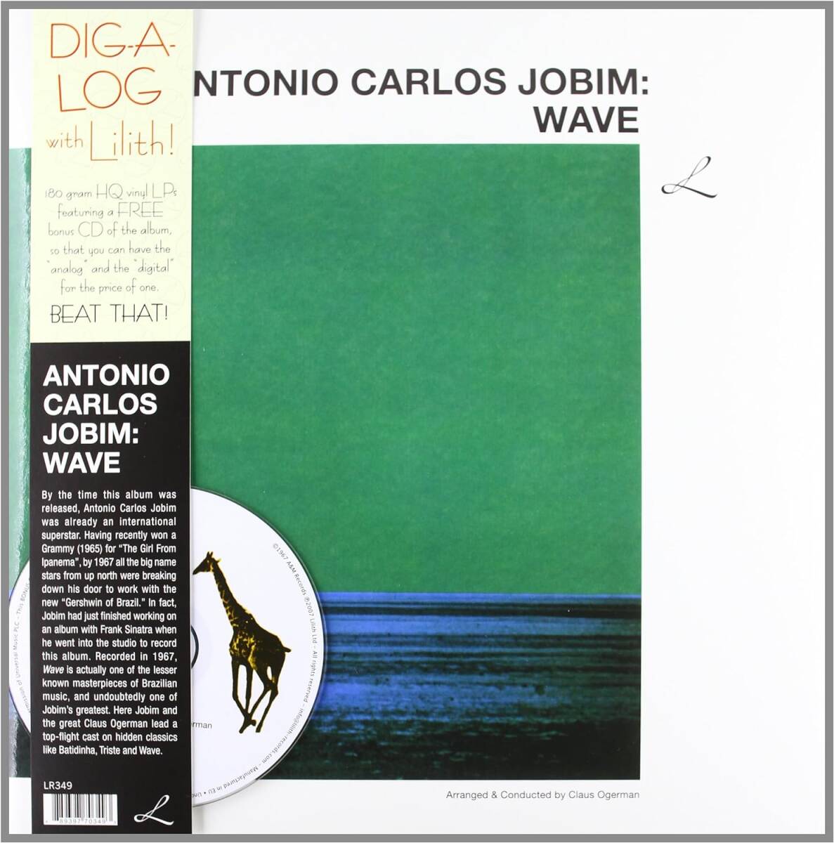 Antonio Carlos Jobim アントニオ・カルロス・ジョビン - Wave CD付限定再発アナログ・レコード