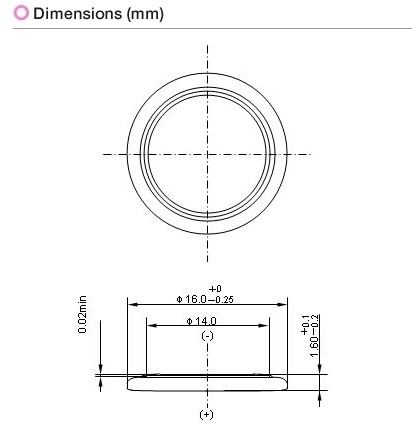 ★【新品・即決】Panasonic パナソニック CTL1616 CTL系コイン形リチウム二次電池 1個 [並行輸入]★_画像6