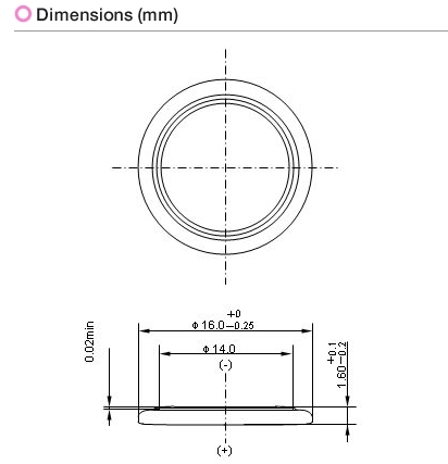 ★★★【新品・即決・送料無料】Panasonic パナソニック CTL1616 CTL系コイン形リチウム二次電池 1個 [並行輸入]★★★の画像6