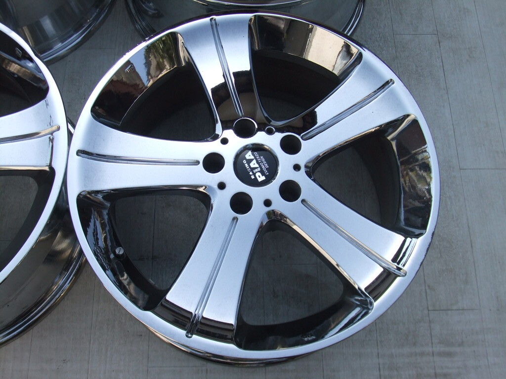 RACING PIAA X-1S メッキ 18×7.5J 5H PCD114.3 +38 4本セット 会社宛 送料無料 J21_画像5