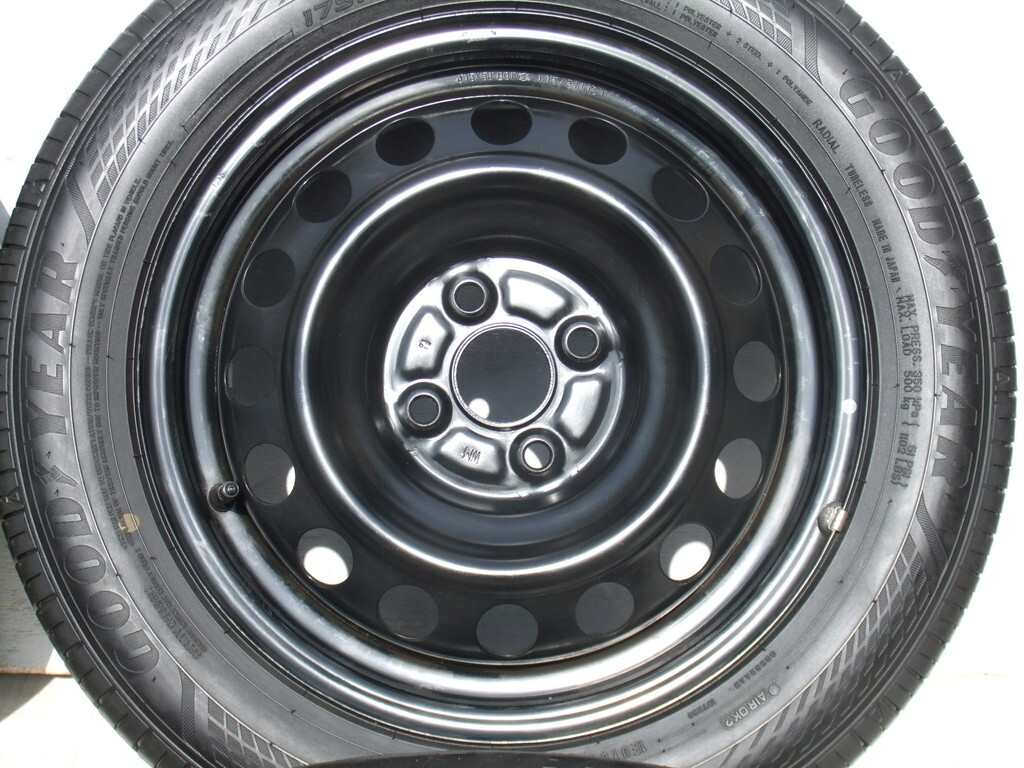 トヨタ純正ホイール NHP10 アクア カローラフィールダー スペイド ポルテ 5J 100 +39 20/21年製 175/65R15 4本 B04_画像3