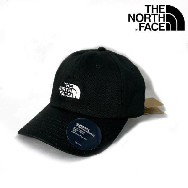 1円～!売切!【正規新品】THE NORTH FACE Backyard Ball Cap 帽子 キャップ US限定 ハーフドームロゴ刺繍 男女兼用(OS)黒 180623-15_画像2