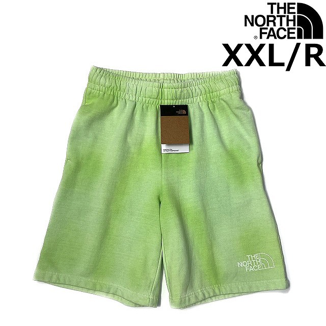 売切り【正規新品】THE NORTH FACE◆DYE SHORTS ショートパンツ スウェット US限定 後染め アウトドア(XXL/R)緑 タイダイ柄 190110-5