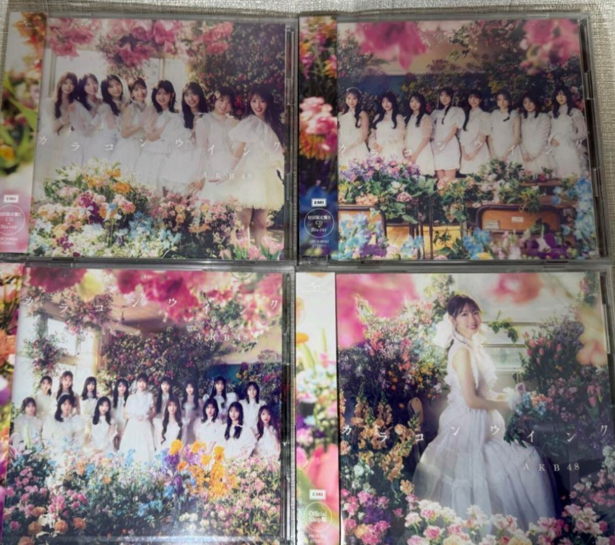 AKB48 カラコンウインク 初回限定盤TypeA-C+OS盤 4枚セット_画像1