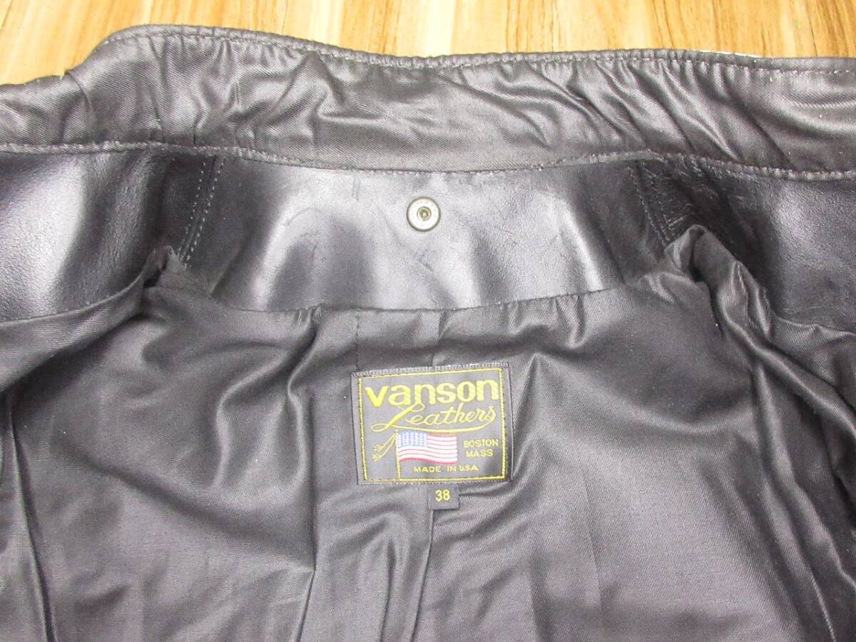 VANSON ライダースジャケット メンズ サイズ38 ブラック|Yahoo VANSON ライダースジャケット メンズ サイズ38 ブラック|Yahoo