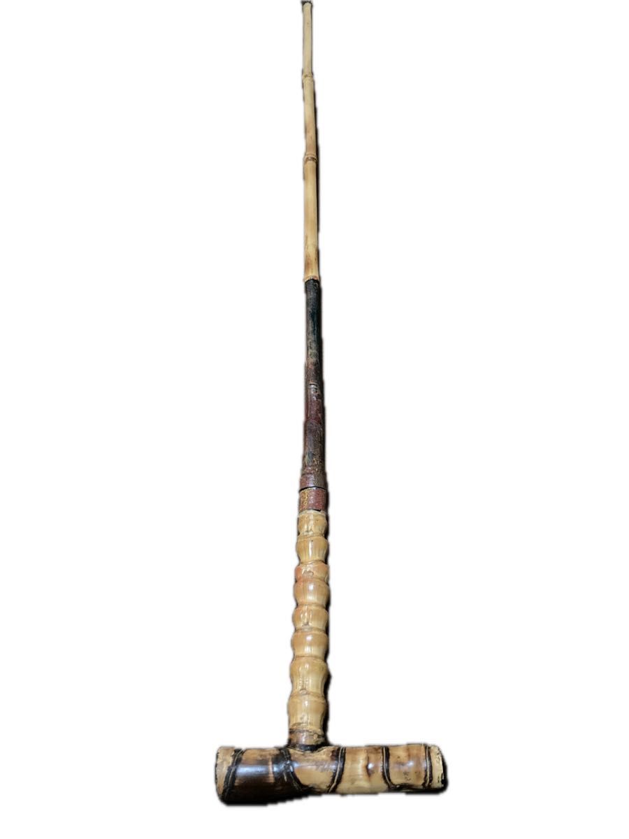 竹製三角の仕込み杖