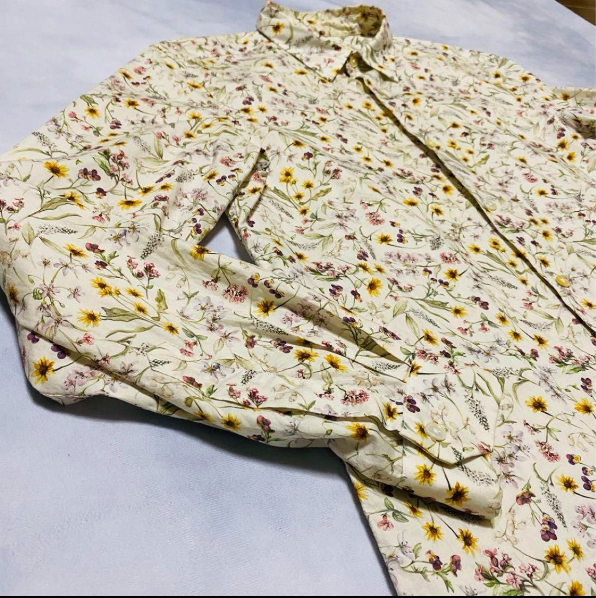 【美品】Paul Smith ポールスミス FLOWER PRINT 花柄シャツ  長袖 コットン