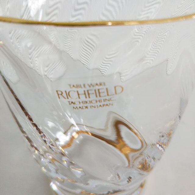 TACHIKICHI RICHFIELD グラス 5個 日本製 金彩 コップ タンブラー たち吉 リッチフィールド 食器_画像6