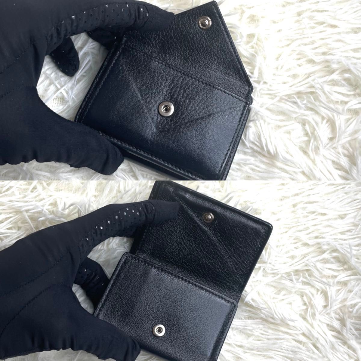 【BALENCIAGA】グレインレザーウォレット 人気品 / BALENCIAGA バレンシアガ グレインレザーペーパーミニ