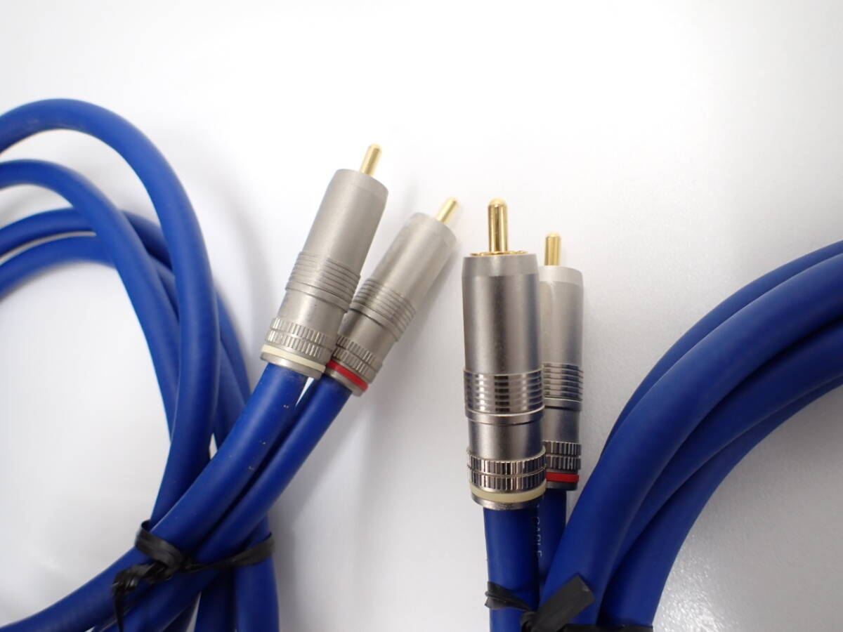 送料無料 比較的綺麗 【 Accuphase AL-10 1.0m 2ペア ( 4本 ) 】 アキュフェーズ RCAケーブル AUDIO CABLE (G)_画像3