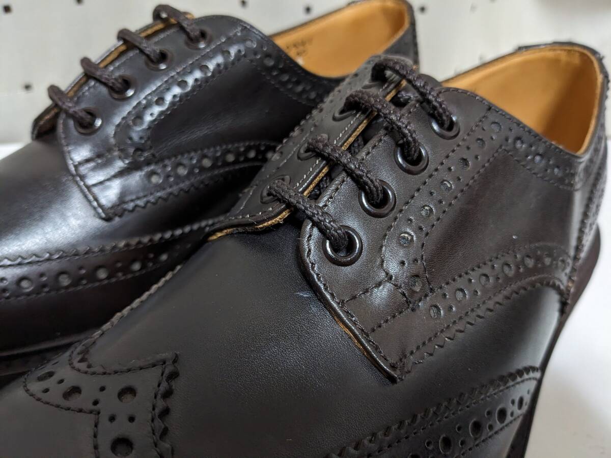 未使用品 Tricker's × pearly gates トリッカーズ パーリーゲイツ BOURTON バートン シューズ M5633 ダークブラウン UK8.5 靴_画像5