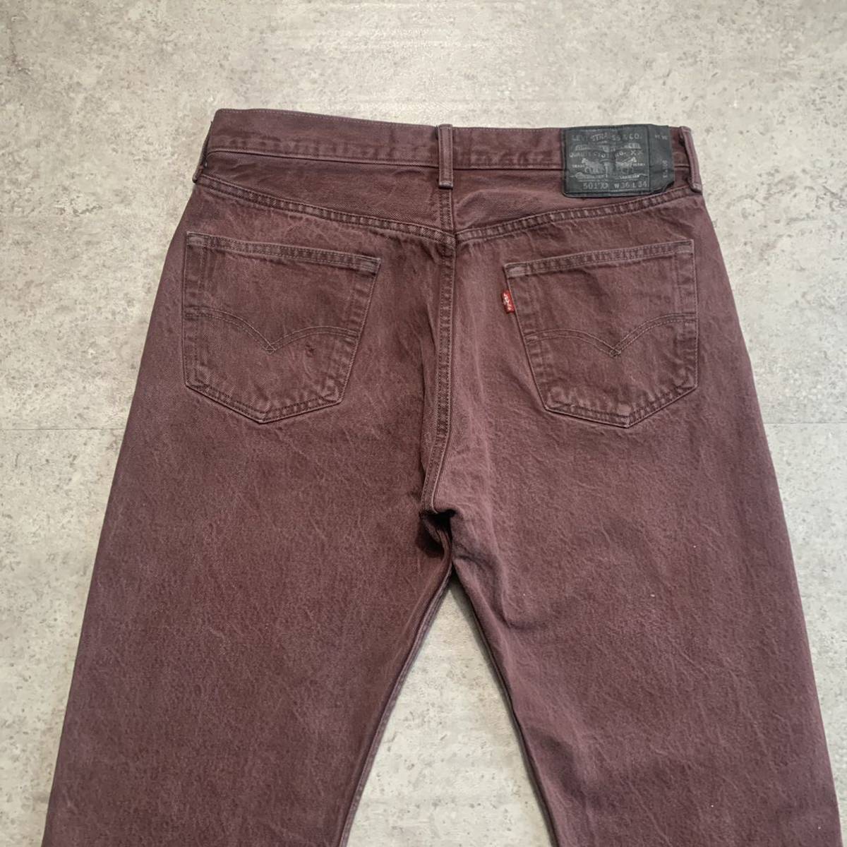 Levi's リーバイス 501xx デニム ジーンズ レッド W36 L34 Levi's リーバイス 501xx デニム ジーンズ レッド W36 L34