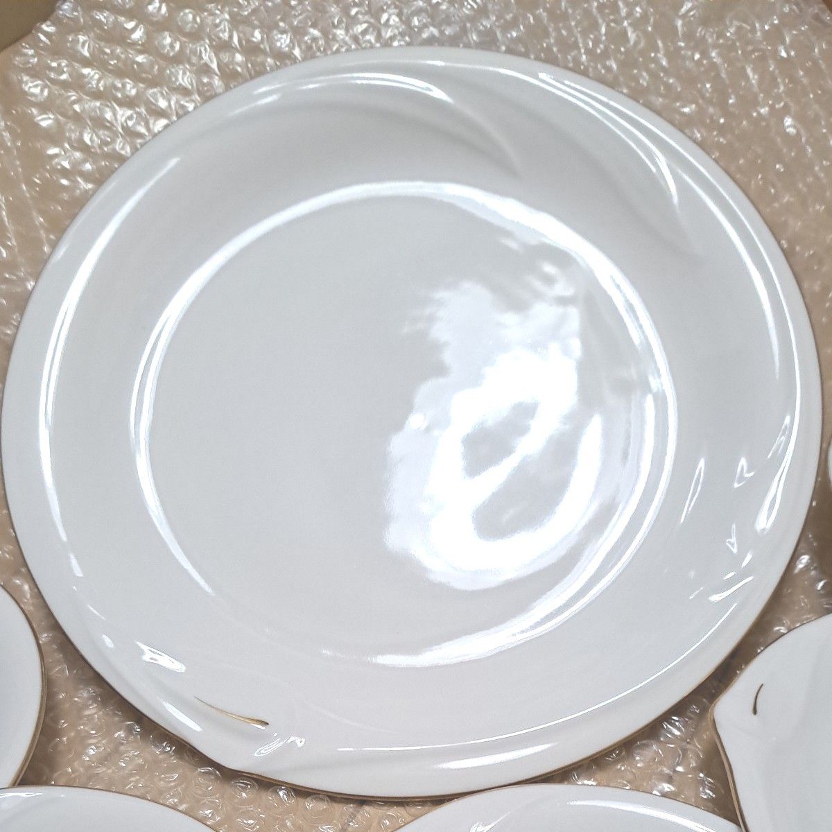 たち吉 RICHFIELD  洋食器 洋風　ホワイト プレート 金彩 シンプル　食器セット パーティーセット ケーキ皿 銘々皿 皿