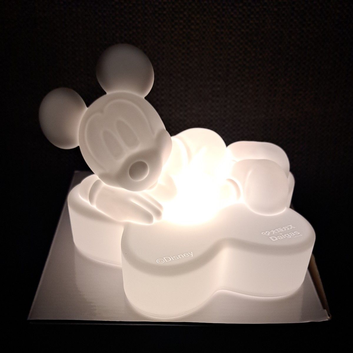 非売品 ミッキー シリコン ライト　ランプ Disney ディズニー キャラクター 間接焦点 可愛い ミッキーマウス 卓上  照明