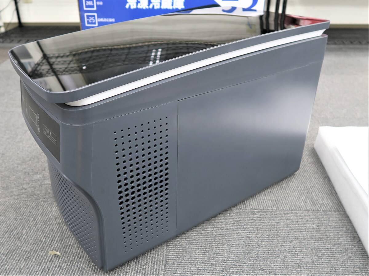 26L ポータブル冷蔵庫 冷凍冷蔵庫 車載/ 家庭用電源 コンプレッサー -25℃表示動作確認 鏡面ガラス天板 未使用に近い AVEST アベスト 送料0の画像9