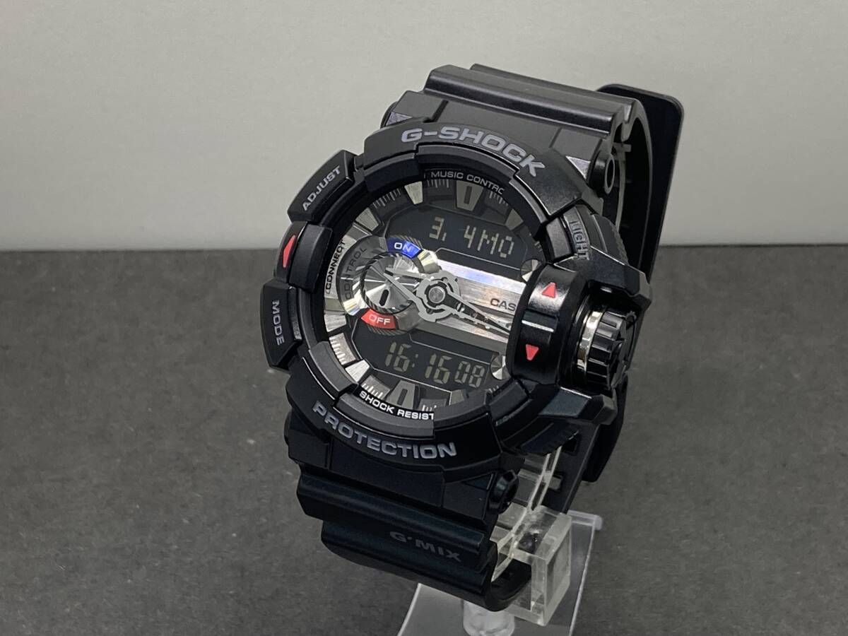 ■箱・説明書付き CASIO G-SHOCK G’MIX/カシオ G-SHOCK G’MIX アナデジ GBA-400-1AJF Bluetooth機能 メンズ腕時計 QZ 【BT-3115】_画像1