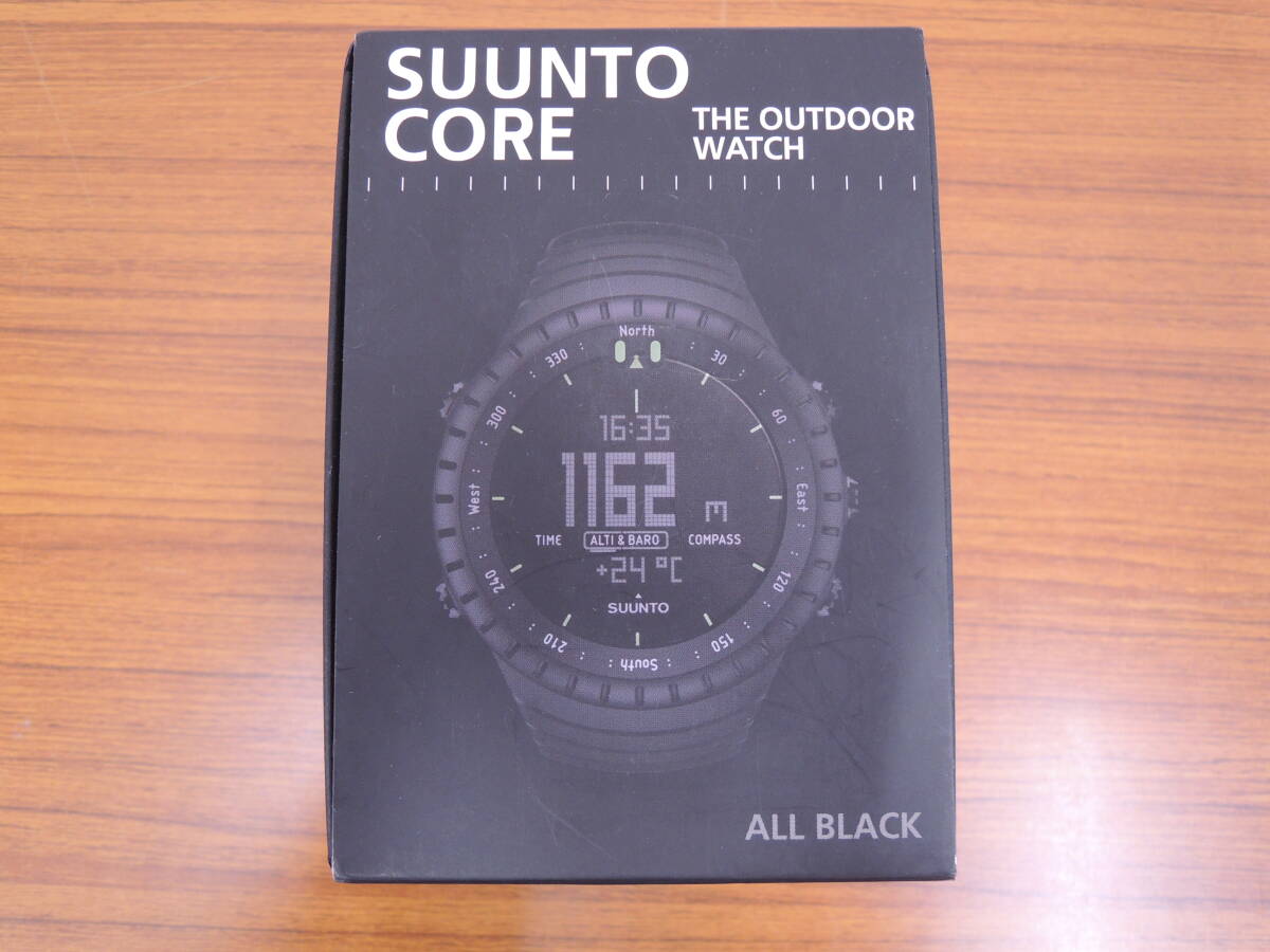 【1円～ 腕時計 ジャンク品】SUUNTO CORE THE OUTDOOR WATCH ALL BLACK (996)_画像1