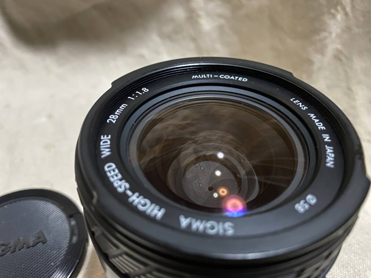 シグマ ニコンFマウント用レンズ 28mm F1.8 中古正常動作品 外観並品_画像2