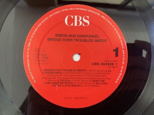 蘭 サイモンとガーファンクル Simon & Garfunkel / Bridge Over Troubled Water 明日に架ける橋 オランダ盤 CBS 462488-1 / 5099746248819_画像4