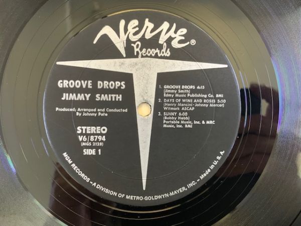 米 ジミー・スミス Jimmy Smith / Groove Drops US盤 Verve 黒銀ラベル V6-8794_画像4