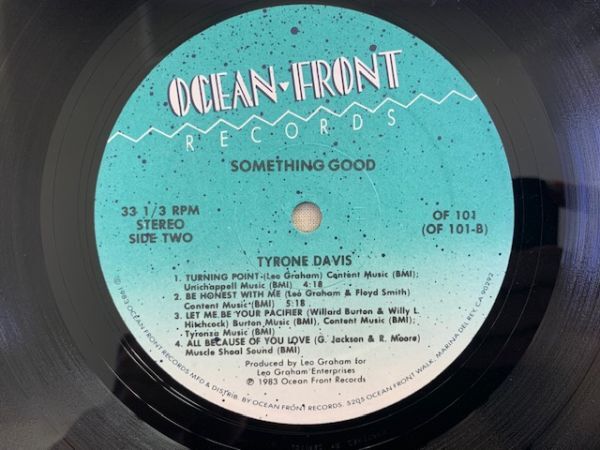 米 タイロン・デイヴィス TYRONE DAVIS / Something Good シカゴ・ソウル US盤 OCEAN-FRONT CF101_画像4