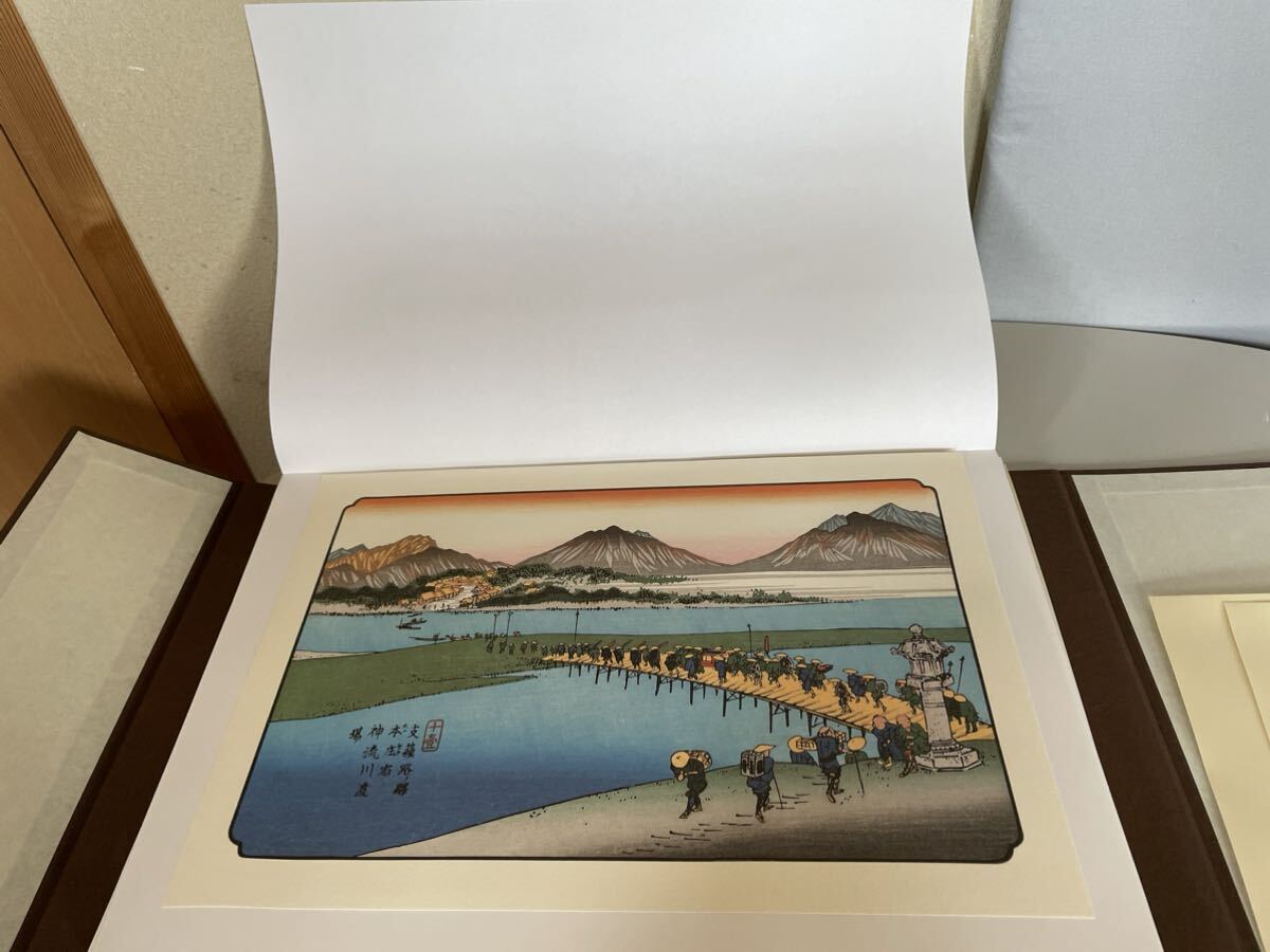 木曾街道六十九次 歌川廣重 渓斎英泉 浮世絵 歌川広重 画集 廣重・英泉・画 新潟日報・社 豪華版 即決 送料無料の画像8