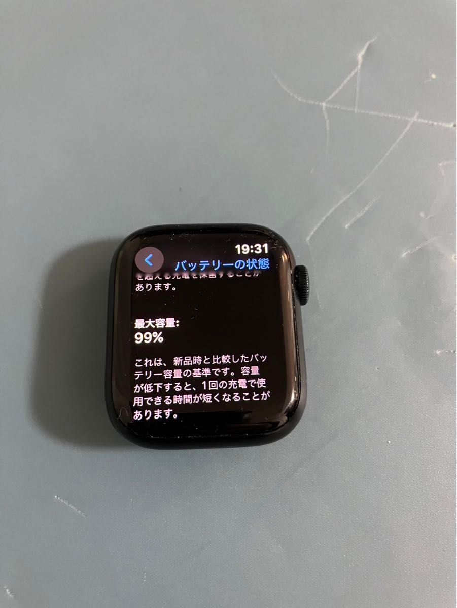 Apple Watch シリーズ8 中古 バンド→ネイビー 本体→黒　41mm